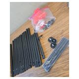 5-Tier Shelf Organizer, Heavy-Duty Shelving, Black 33x12.6x72