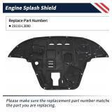 $149 KIA K5 Engine Splash Shield Guard - Heavy-Duty PVC Skid Plate