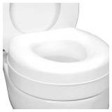 HealthSmart Raised Toilet Seat Riser, 15x15x5