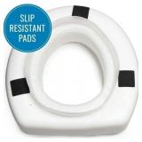 HealthSmart Raised Toilet Seat Riser, 15x15x5