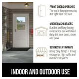 GORILLA GRIP Door Mat, Waterproof, 35x23, Dark BROWN.