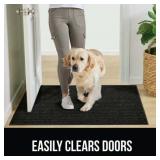GORILLA GRIP Door Mat, Waterproof, 35x23, Dark BROWN.