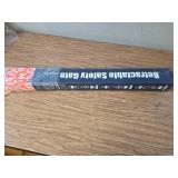 Retractable Baby/Dog Gate, 33.5" Tall, Extends 55" Wide, Gray.