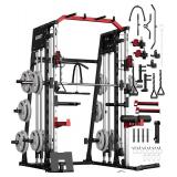 $800 GarveeLife Smith Machine Home Gym 2200LBS Squat Rack, ONLY Box 1 of 4.