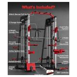 $800 GarveeLife Smith Machine Home Gym 2200LBS Squat Rack, ONLY Box 1 of 4.