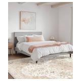 $80 AMADA HOMEFURNISHING 8x10 Washable Area Rug, Non-Slip Backing