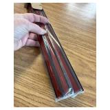 Aluminum T-Molding Transition Strip, Self-Adhesive, Black, 3pcs