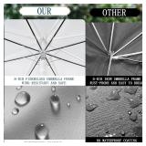 $60 8 Pack Wedding Umbrellas, Windproof Large Auto Open, Fiberglass