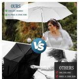 $60 8 Pack Wedding Umbrellas, Windproof Large Auto Open, Fiberglass