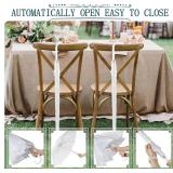 $60 8 Pack Wedding Umbrellas, Windproof Large Auto Open, Fiberglass