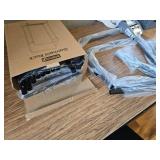 Clothes Rack Mesh Shelf, Hooks & Wheels - Black, 28.7x16.5x59.1