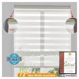 $82 Persilux Cordless Zebra Shades 47x72 Cream - Day/Night Dual Layer