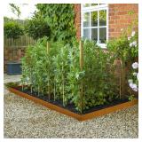 $98 Worth Garden 6-Pack Pre-Rusted Cor-Ten Steel Edging, 40x6