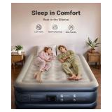 $76 iDOO Queen Air Mattress with Built-in Pump, 18-Inch Raised