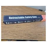 Retractable Baby/Dog Gate, 33.5" Tall, Extends 55" Wide, Gray.