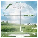 $66 Clear Bubble Wedding Umbrella, Windproof Transparent Dome