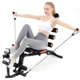 $105 Abdominal Workout Bench Adjustable Sit-Up Machine with Leg Lock