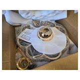 $170 BAYSQUIRREL Crystal Ceiling Fan with Light, Bluetooth Speaker