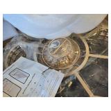 $170 BAYSQUIRREL Crystal Ceiling Fan with Light, Bluetooth Speaker