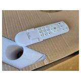 $170 BAYSQUIRREL Crystal Ceiling Fan with Light, Bluetooth Speaker