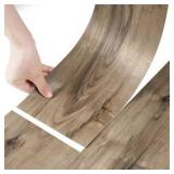 StickyArt 36x6 Weathered OAK Colored Wood Grain Peel & Stick Tiles 10pc