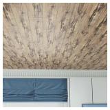 StickyArt 36x6 Weathered OAK Colored Wood Grain Peel & Stick Tiles 10pc