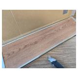 StickyArt 36x6 Weathered OAK Colored Wood Grain Peel & Stick Tiles 10pc