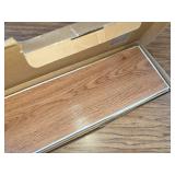 StickyArt 36x6 Weathered OAK Colored Wood Grain Peel & Stick Tiles 10pc