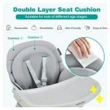 $190 Babyjoy 8-in-1 Baby High Chair Convertible Booster Seat Tray Gray
