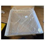 $68 24 24 in Oversized Clear Acrylic Ottoman Tray with Handles