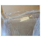 $68 24 24 in Oversized Clear Acrylic Ottoman Tray with Handles