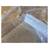 $68 24 24 in Oversized Clear Acrylic Ottoman Tray with Handles