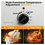 $97 26-Quart Electric Roaster Oven with Self-Basting Lid, Defrost Warm