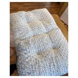 KSIIA Washable Dog Bed Deluxe Plush Crate Bed 35x23 Gray