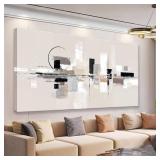 $150 QSQ Large Abstract Wall Art for Living Room 29" 58"