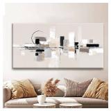$150 QSQ Large Abstract Wall Art for Living Room 29" 58"