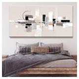 $150 QSQ Large Abstract Wall Art for Living Room 29" 58"