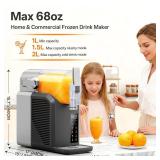 $150 Slushie Machine 2L/68oz Frozen Drink Maker with 6 Presets