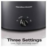 $59 Hamilton Beach 3-Quart Slow Cooker, Dishwasher-Safe Crock & Lid