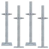 $70 Yzzwer 18in Scaffold Leveling-Jack Galvanized Rod Feet, 4 Pack