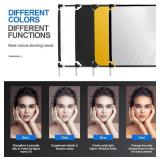 $80 WELLMAKING 36x27 Reflector Flag, 5-in-1 Collapsible Diffuser