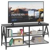 $50 TV Stand for TVs Up to 60 in, 43" Long Console, 3-Tier Storage