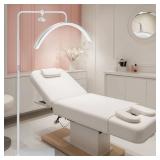 $80 Lash Light Ring Lantern for Eyelash Tech Half-Moon LED Lamp White