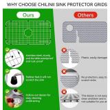 Stainless Steel Sink Grid & Protectors for Kitchen Sink 24x12"