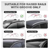 $50 TANX Roof Rack Cross Bars with 4 Anti-Theft Locks, 200lb Capacity