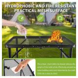2x1.3 ft Folding Camping Table, Grill Table for Outdoor BBQ