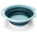 Homevative Bamboo Cutting Board with Strainer & Phone Slots