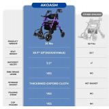 $210 Foldable Rollator with Seat, 2-in-1 Walker/Chair, 300 lb