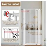 $161 57.09 Extra Tall Cat Gate for Doorways, 43.31-48.03 Wide White