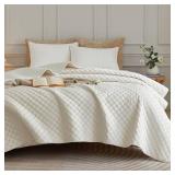 $46 Velvet Quilt Set King Size - All-Season Bedding with 2 Shams